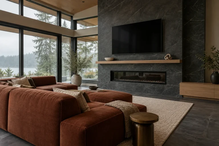 Fireplace Mantel Decorating Ideas with a TV Above